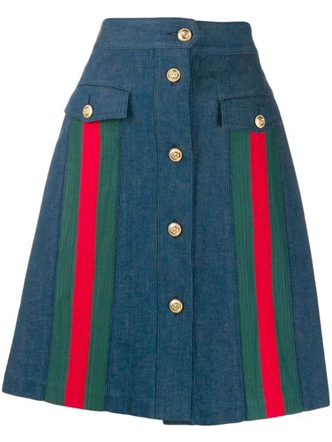 gucci a line skirt|gucci skirt denim.